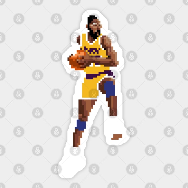 James Worthy Pixel Dribble Sticker by qiangdade